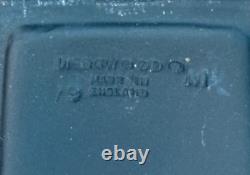 Boîte à trésors en jaspe noir Wedgwood rare avec crocodiles égyptiens dorés SU728