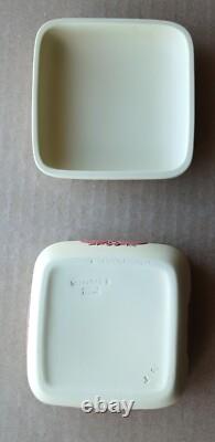 Boîte petite ÉGYPTIENNE en Jasperware JAUNE & TERRACOTTE de Wedgwood