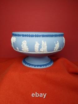 Bol Impérial Tricolore en Jasperware Bleu Wedgwood Néoclassique