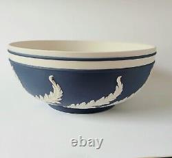 Bol en feuille d'acanthe bleu de Portland en jaspe Wedgwood