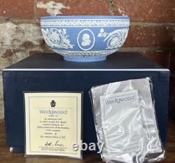 Bol en jaspe Wedgwood bleu édition limitée 225e anniversaire 1984