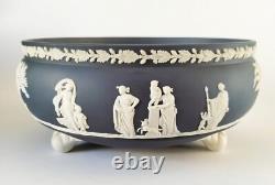 Bol en jaspe bleu de Portland Wedgwood à trois pieds