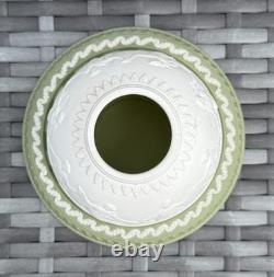 Bougeoir à thé de couleur vert sauge en jaspe Wedgwood vintage - Heures dansantes