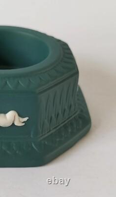 Bougeoirs / Porte-bougies en jaspe Wedgwood couleur vert épinette