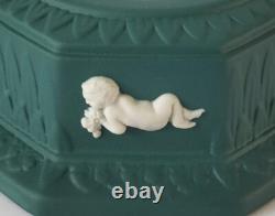 Bougeoirs / Porte-bougies en jaspe Wedgwood couleur vert épinette