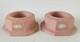 Bougeoirs En Jaspe Rose Wedgwood / Bougies Chauffe-plat X 2