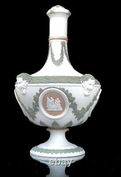 Bouteille de barbier en jaspe tricolore Wedgwood, vers 1870