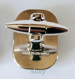 Boutons de manchette Wedgwood Jasperware bleu royal avec boîte en forme de dauphin