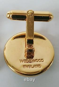 Boutons de manchette Wedgwood Jasperware vert Glenfiddich avec boîte