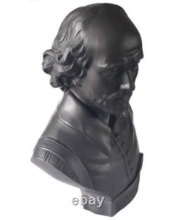 Buste / Figurine de Shakespeare en jaspe noir basaltique Wedgwood