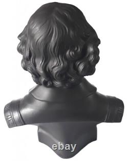Buste / Figurine de Shakespeare en jaspe noir basaltique Wedgwood