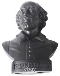 Buste / Figurine de Shakespeare en jaspe noir basaltique Wedgwood