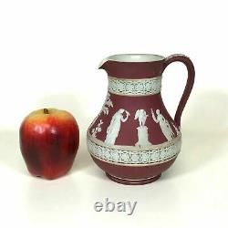 C. 1930 Wedgwood Crimson Jasperware Pichet