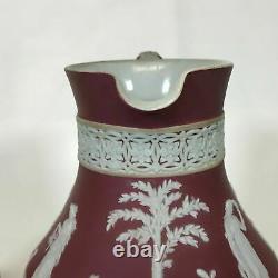 C. 1930 Wedgwood Crimson Jasperware Pichet