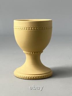 C2000 Wedgwood Jasperware Jasper Ensemble Rare De Quatre Coquetiers Rose, Jaune Canne Etc.