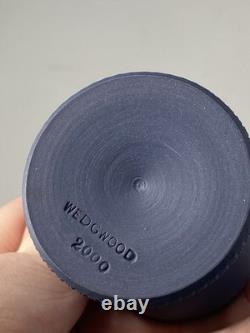 C2000 Wedgwood Jasperware Jasper Ensemble Rare De Quatre Coquetiers Rose, Jaune Canne Etc.