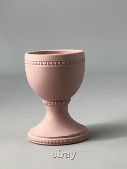 C2000 Wedgwood Jasperware Jasper Ensemble Rare De Quatre Coquetiers Rose, Jaune Canne Etc.