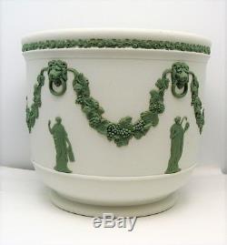 Cache Cache Jasperware Vert Et Blanc Antiques Wedgwood