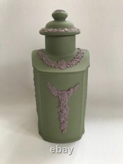 Caddy à thé en jaspe tricolore Wedgwood pour le mariage royal