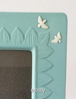 Cadre photo en jaspe turquoise Wedgwood avec colombe