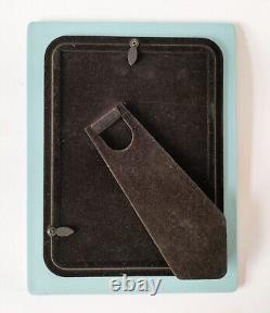 Cadre photo en jaspe turquoise Wedgwood avec colombe