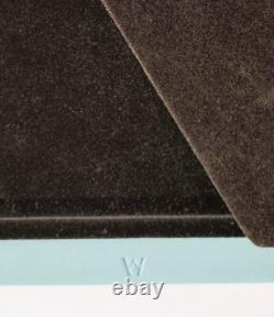 Cadre photo en jaspe turquoise Wedgwood avec colombe