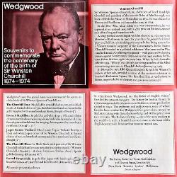 Centenaire De Sir Winston Churchill (1874-1974) Plaque Commémorative 6,5 Wedgwood