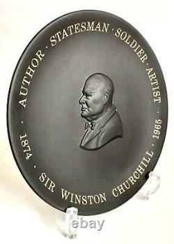 Centenaire De Sir Winston Churchill (1874-1974) Plaque Commémorative 6,5 Wedgwood