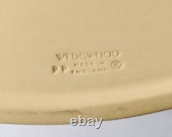 Collection de Bibliothèque Wedgwood Jasperware Canne Jaune Noir Basalte Boîte Colonne Ovale