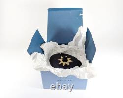 Collection de Bibliothèque Wedgwood Jasperware Canne Jaune Noir Basalte Boîte Colonne Ovale