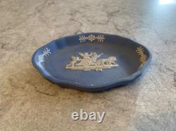 Collection de boîte à billets et assiettes de 12 pièces en Jasperware bleu pâle Wedgwood