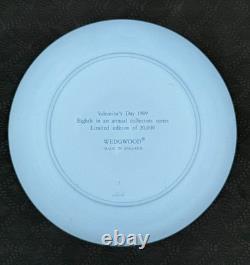 Collection de la Saint-Valentin en Jasperware WEDGWOOD, Assiette tricolore, Édition limitée 1989