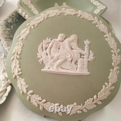 Collection de plaques en jasperware Wedgewood 10 pièces lot de travail vintage rétro