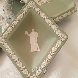 Collection de plaques en jasperware Wedgewood 10 pièces lot de travail vintage rétro