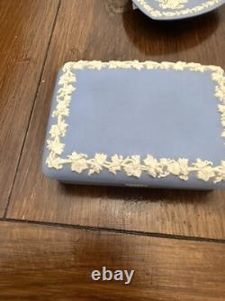 Collection vintage de jasperware bleu Wedgewood