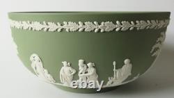 Coupe à fruits verte en jaspe Wedgwood / coupe de sacrifice