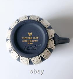 Coupes à crème en jaspe Wedgwood Blue et Portland Blue en édition limitée dans une boîte