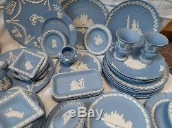 Énorme! Joblot Wedgwood Jasperware 70 Pièces Cruches, Vases, Assiettes Plateau