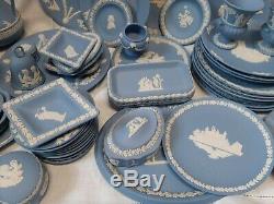 Énorme! Joblot Wedgwood Jasperware 70 Pièces Cruches, Vases, Assiettes Plateau