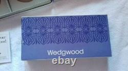 Ensemble complet de treize sceaux d'État américains en jaspe Wedgwood bleu Angleterre