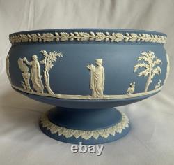 Ensemble de 2 grands bols sur pied en jasperware Wedgwood vintage, Angleterre