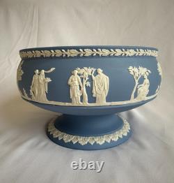 Ensemble de 2 grands bols sur pied en jasperware Wedgwood vintage, Angleterre