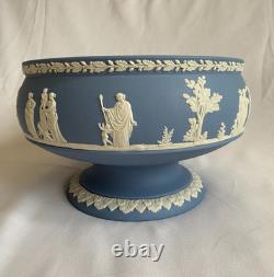 Ensemble de 2 grands bols sur pied en jasperware Wedgwood vintage, Angleterre