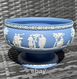 Ensemble de 2 grands bols sur pied en jasperware Wedgwood vintage, Angleterre