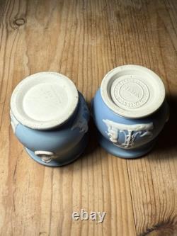 Ensemble de jarres RARE Piesse & Lubins avec un paquet bleu en jaspe Wedgwood antique