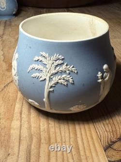Ensemble de jarres RARE Piesse & Lubins avec un paquet bleu en jaspe Wedgwood antique