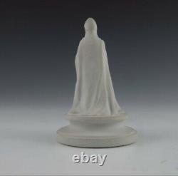 Exquis Wedgwood Solid White Jasperware Linxman Chess Piece Bishop C1800