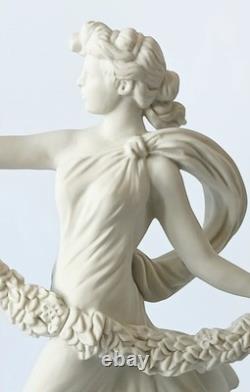 Figure Wedgwood Blue Jasper Les Heures dansantes, boîte, couronne de laurier, jasperware