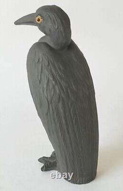 Figurine d'Héron en basalte noir de Wedgwood