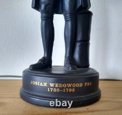 Figurine de Josiah Wedgwood en basalte noir de Wedgwood 1972. Édition limitée numéro 581.